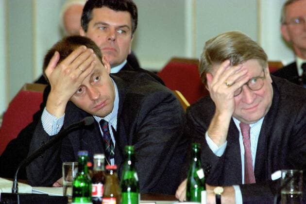 Friedrich Merz (li., CDU, Mitglied des Deutschen Bundestages)