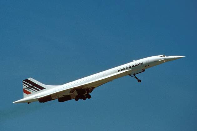 Concorde der Air France beim Start