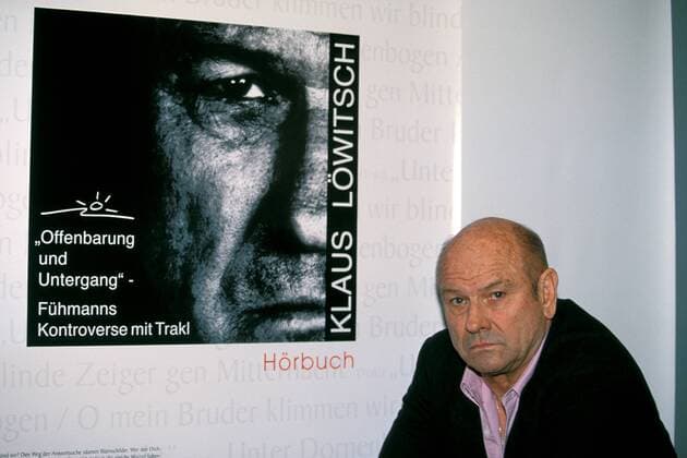 Schauspieler Klaus Löwitsch (GER) auf der Frankfurter Buchmesse