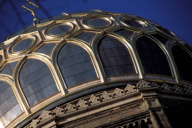 Kuppel der Neuen Synagoge in der Oranienburger Straße in Berlin