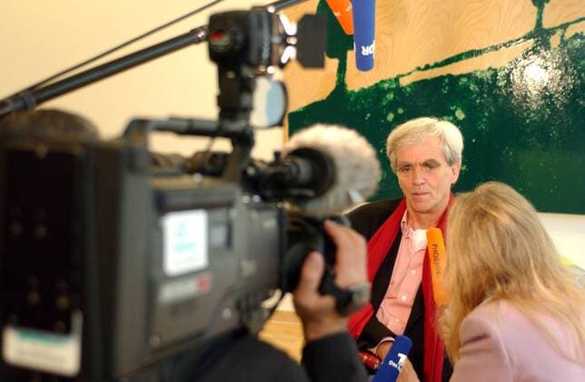 Hans-Christian Ströbele (GER, Bündnis90 Die Grünen) im Interview