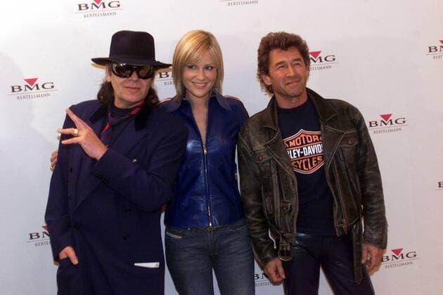 Udo Lindenberg (li., GER), Dido Armstrong (GBR) und Peter Maffay (GER) am Rande der ECHO-Verleihung in Berlin