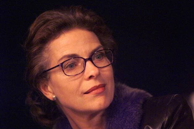 Schauspielerin Gudrun Landgrebe (GER) am Rande der Pressekonferenz zum Theaterstück - Freigeist - in der Komödie am Kudamm in Berlin