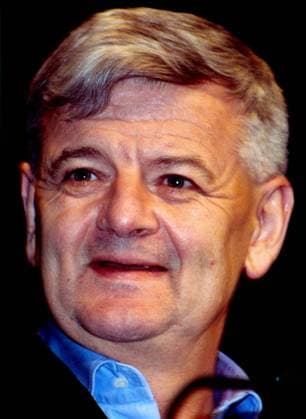 Bundesaußenminister Joschka Fischer (GER Bündnis 90 Die Grünen) während einer Wahlkampfveranstaltung in Düsseldorf