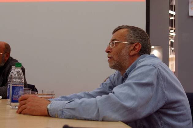Schriftsteller Lew Rubinstein (RUS) auf der Frankfurter Buchmesse 2003