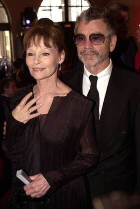 Schauspielerin Angelica Domröse mit Ehemann Hilmar Thate (beide GER Schauspieler) anlässlich des -Bayerischen Fernsehpreises 2003- in München