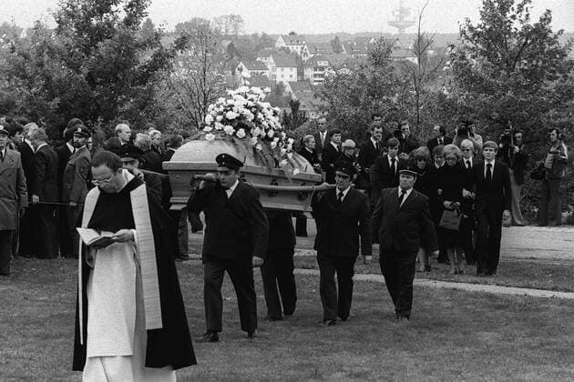 Beerdigung des ermordeten Arbeitgeberpräsidenten Hans-Martin Schleyer