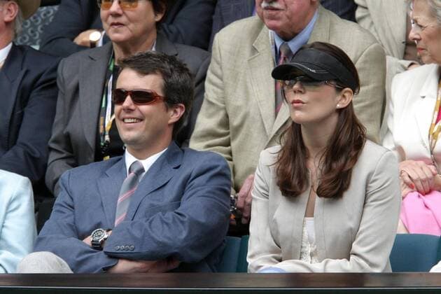 Kronprinz Frederik von Dänemark (DEN) mit seiner Verlobten Mary Donaldson (AUS) am Rande des ATP-Grand Slam-Turniers in Melbourne