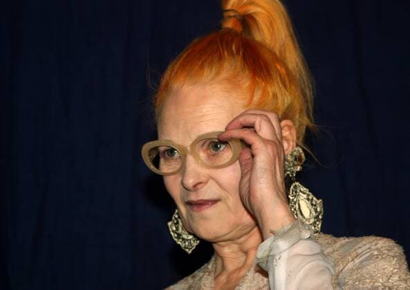 Modedesignerin Vivienne Westwood (GBR) während der Unesco Gala in Neuss