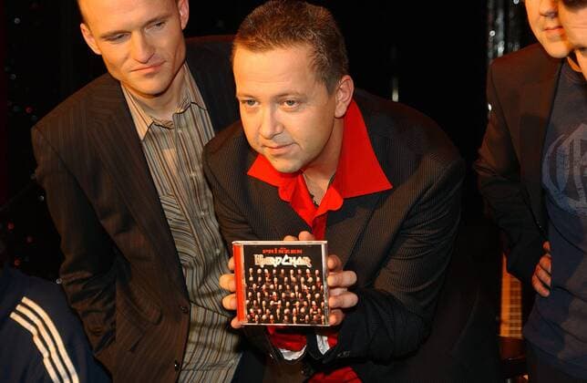 Sänger Sebastian Krumbiegel (GER Die Prinzen) bei der Vorstellung des neuen Albums HARDCHOR im Quatsch Comedy Club in Berlin