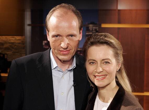 Ursula von der Leyen (GER CDU Sozialministerin Niedersachsen) und Ehemann Heiko (GER Wissenschaftlicher Leiter AVONTEC) anlässlich der ARD-Talkshow MENSCHEN BEI MAISCHBERGER in Köln