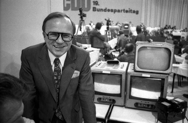 Friedrich Nowottny (GER Intendant des Westdeutschen Rundfunks) auf dem 19. CDU-Bundesparteitag vom 4.10.-5.10.1971 in Saarbrücken