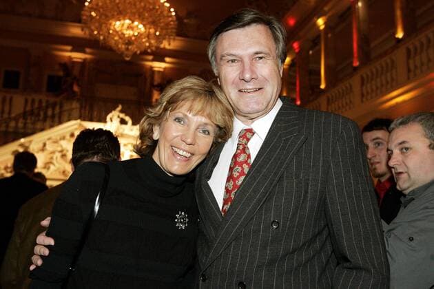 Wolfgang Gerhardt (GER FDP-Fraktionsvorsitzender) mit Ehefrau Marlies bei der DHL-Party -Face to Face-