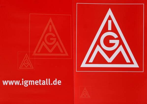Schriftzug und Logo der IG Metall