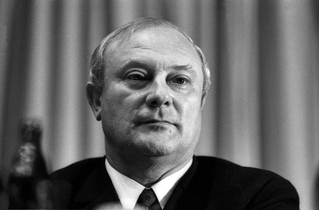 Georg Leber (GER SPD Bundesminister für Verteidigung)