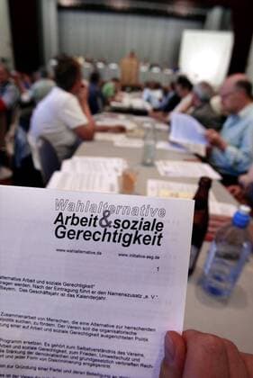 Auftakt-Treffen der WASG im Stuttgarter Gewerkschaftshaus
