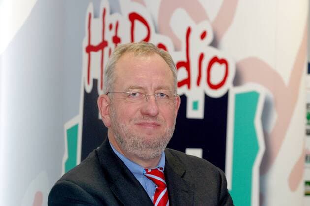 Hans-Dieter Hillmoth (GER Geschäftsführer Hit-Radio FFH) anlässlich einer Pressekonferenz in Frankfurt am Main