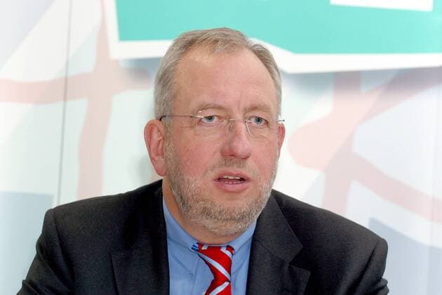 Hans-Dieter Hillmoth (GER Geschäftsführer Hit-Radio FFH) anlässlich einer Pressekonferenz in Frankfurt am Main