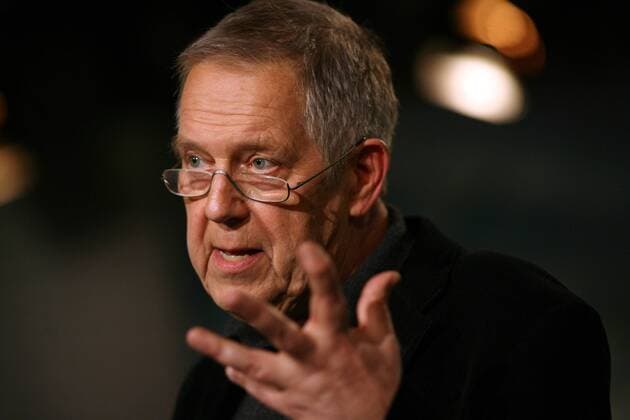 Schriftsteller Robert Gernhardt (EST) anlässlich der SWR-Sendung - Literatur im Foyer - in Mainz