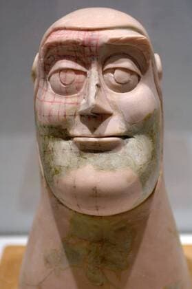 Büste der Figur - Buzz Lightyear - aus dem Film - Toy Story - während der Ausstellung - Pixar: 20 Years of Animation - in London  (lon20060330108)