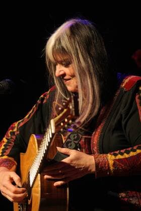 Sängerin Melanie Safka (USA) während ihres Konzerts im Erfurter Dasdie Brettl