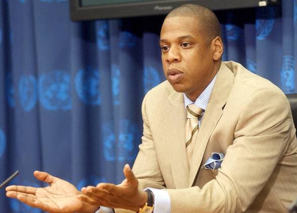 Rapper Jay-Z (USA) kündigt seine Zusammenarbeit mit MTV und der UNO an bei einer Dokumentation über die weltweite Wasser-Krise anlässlich eines Pressetermins in New York -  (nyp2006080904)