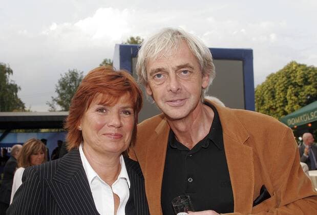 Moderatorin Christine Westermann mit Ehemann Jochen Baller (beide GER) anlässlich der Jubiläumsveranstaltung - 10 Jahre Zimmer frei - des WDR in Köln