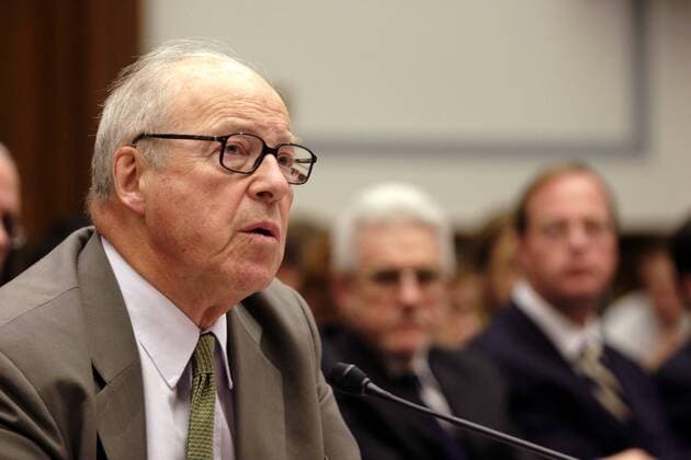 Dr. Hans Blix (SWE Chairman The Weapons of Mass Destruction Commission) während einer Aussage vor dem Untersuchungsausschuss für internationale Beziehungen in Washington -  (WDC20060926613)