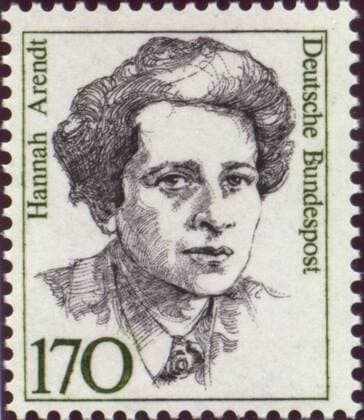 Hannah Arendt auf einer Briefmarke der Deutschen Bundespost
