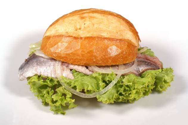 Fischbrötchen mit Matjesfilet