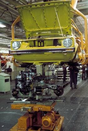 Produktion des VW Golf I im Volkswagen Werk in Wolfsburg