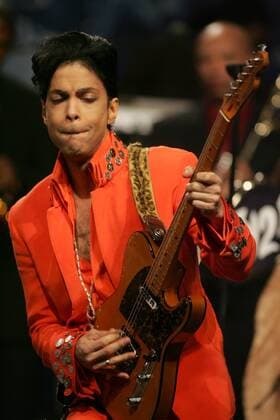 Sänger Prince (USA) anlässlich eines Pressetermins zum Super Bowl XLI in Miami -  (sbp20070201201)