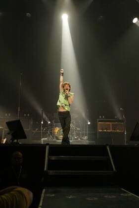 Sänger Mick Jagger (GBR The Rolling Stones) während eines Konzerts im SECC in Glasgow - 