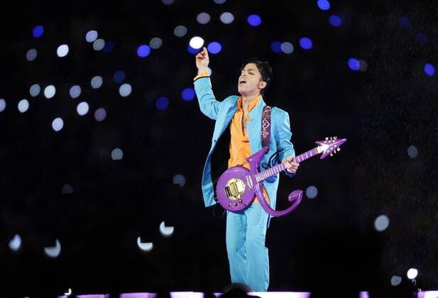 Sänger Prince (USA) während eines Konzertes anlässlich des Super Bowls XLI in Miami -  (sbp20070204571)