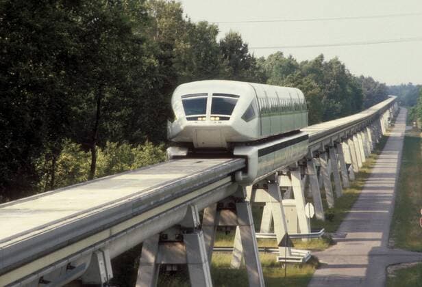 Transrapid 06 auf der Teststrecke in Lathen - Emsland