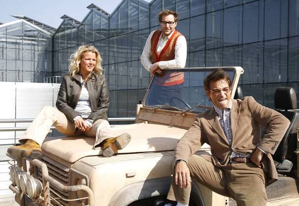 V.l.n.r: Schauspieler Mirja Boes, Paul Panzer und Jan Sosniok (alle GER) anlässlich eines Pressetermins für die RTL-Fernsehproduktion - Crazy Race 4 - in Köln