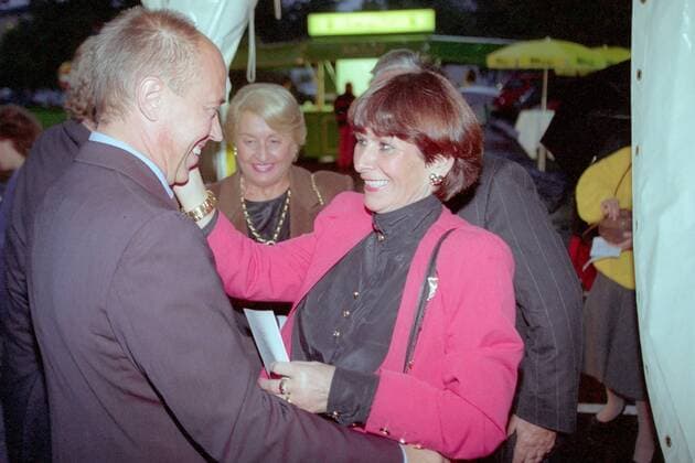 Juliane Weber (GER Sekretärin Helmut Kohls) und Wolfgang Gibowski (GER Presse- und Informationsamt der Bundesregierung) in Bonn