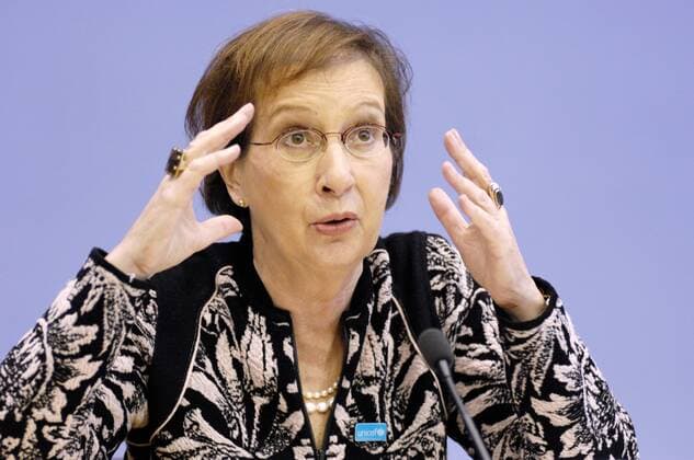 Heide Simonis (GER Vorsitzende UNICEF Deutschland) während einer Pressekonferenz in Berlin