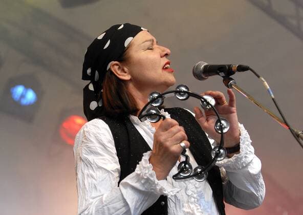 Sängerin Inga Rumpf (GER) während eines Konzertes anlässlich der 15. - Düsseldorfer Jazz Rally -