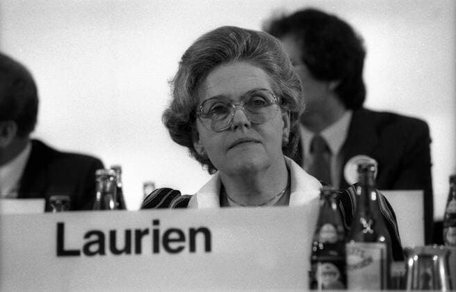 Hanna-Renate Laurien (GER CDU Schulsenatorin Berlin) anlässlich des CDU Parteitags in Köln