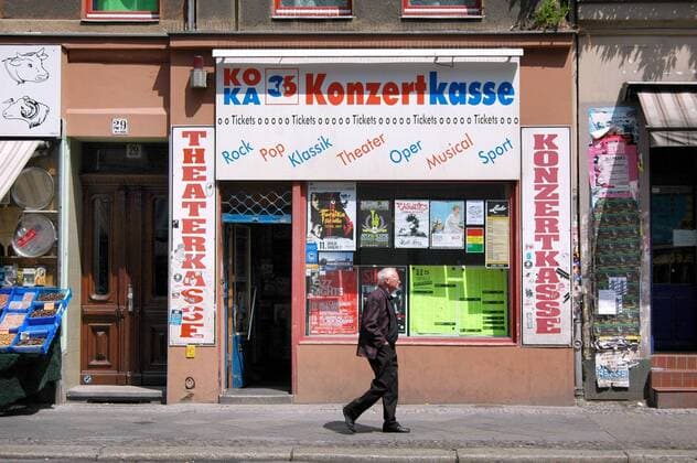 Konzertkasse KOKA 36 an der Oranienstraße in Berlin Kreuzberg