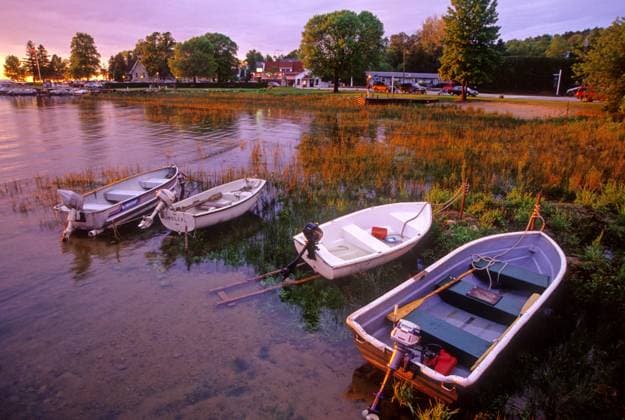 Boote am Lake Michigan