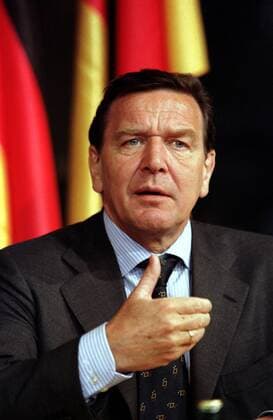 Bundeskanzler Gerhard Schröder (GER SPD) in Bonn