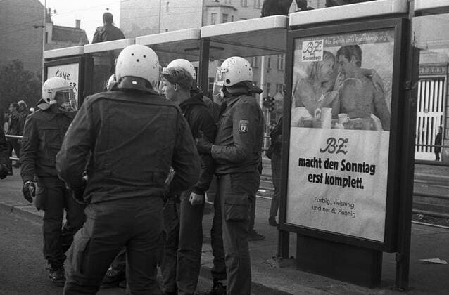 Polizeieinsatz anlässlich des 1. Mai im Prenzlauer Berg, Berlin