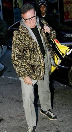 Schauspieler Robin Williams anlässlich eines Besuchs in Lettermans - Late Show - in New York -  NYP20080102306