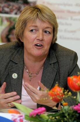 Birgit Collin-Langen (Deutschland CDU Oberbürgermeisterin Bingen) anlässlich einer Pressekonferenz zur Landesgartenschau 2008 in Bingen