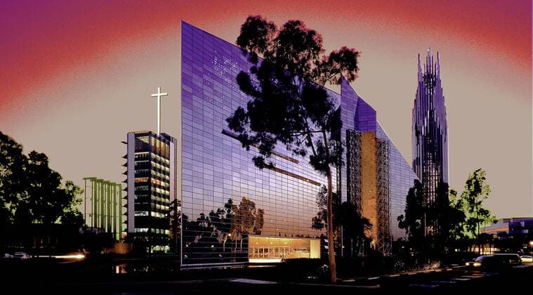 Architektur von Philip Johnson Crystal Cathedral in Garden Grove , Kalifornien