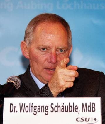 Bundesinnenminister Wolfgang Schäuble (Deutschland CDU) anlässlich des Dreikönigstreffens in München