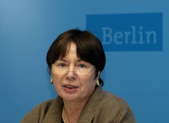 Gisela von der Aue (Deutschland SPD Justizsenatorin Berlin) anlässlich eines Pressetermins in Berlin