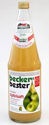 Flasche Beckers Bester naturtrüber Apfelsaft